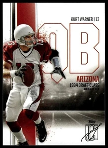 Fútbol americano clase firma Topps 2024 #1 Kurt Warner Salón de la fama Arizona Cardinals - Imagen 1 de 2