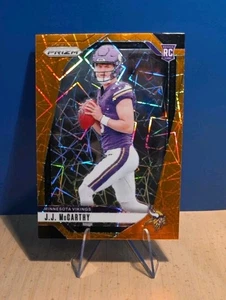 2024 Panini Prizm - Rookies J.J. McCarthy #400 Orange Lazer Prizm (RC) Vikings - Bild 1 von 7