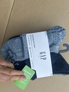 New Gap Socks Men’s 6 Pair Blue & White Cushioned Mid Crews Casual Size 6-12 - Picture 1 of 9
