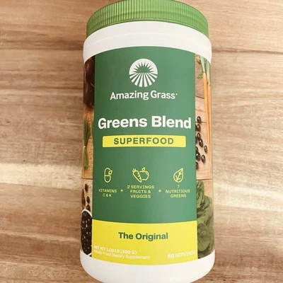Increíble superalimento mezcla de hierbas verdes 60 porciones 1,06 lb caducidad 07/2026 Foto 1 de 4