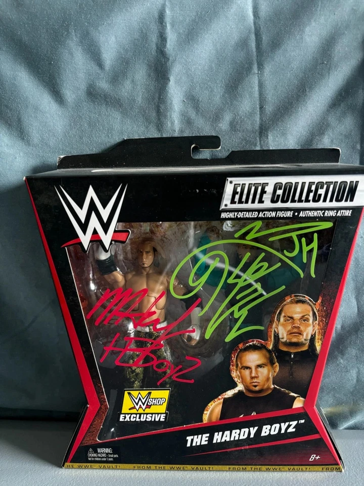 WWE Mattel The Hardy Boyz Elite WWE Shop 2 Pack Dual Signed Action Figure - Image 1 of 1
