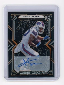 2022 Panini Obsidian Khalil Shakir Rookie Autograph Orange 94/99 RC #143 - Bild 1 von 2