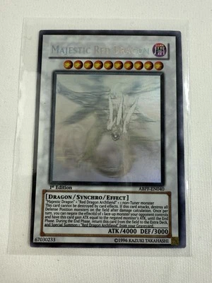 Yu-Gi-Oh! Absolute Powerforce Majestic Red Dragon ABPF-EN040 Ghost 1st Ed - Image 1 of 4