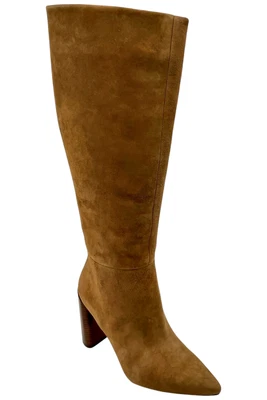 Botas para mujer Vince Pilar altas de caña media ámbar oscuro Foto 1 de 3