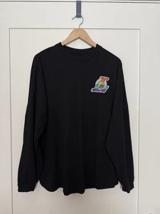 Los Angeles LA Lakers Pride T-Shirt Mens Sz XL Black 100% Ring Spun Cotton - Picture 1 of 8