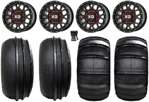 KS135 Grenade 14x7/14x10 Wheels Bk 28" Sand Stripper/HP Tires RZR TS / RS1 - Picture 1 of 6