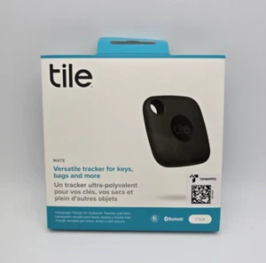 Tile Mate Universel Bluetooth Tracker Noir Porte-clés Porte-clés Sacs RE-44001 - Photo 1 sur 2