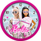 Barbie różowy zegar ścienny na baterie