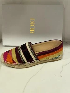 Zapatos de alpargata planos de algodón bordados con mosaico DIOR Granville $850 - Imagen 1 de 12
