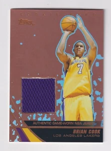 2003-04 Topps Jersey Edition COPPER GAME WORN JERSEY #JE-BC BRIAN COOK RC 26/99 - Picture 1 of 2