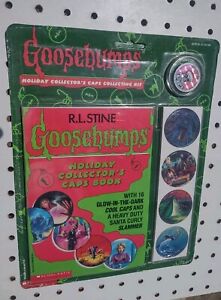 Vintage Goosebumps Holiday Collector's 16 Caps Collecting Book Kit R.L. Stine 