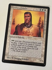 Magic the Gathering MTG Beta Northern Paladin NM-  (Beta Bob) - Picture 1 of 2