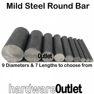 xMILD STEEL Solid SQUARE or ROUND BAR Bespoke cutting service available UK Trade - Picture 1 of 14