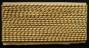 APPROX 25 FEET LENGTH OF MILITARY BLUE AND GOLD CORD TRIM . MAJORETTE,THEATRE. - Picture 1 of 2