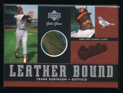 Frank Robinson 2001 Upper Deck Guante Dorado Juego Usado Guante Reliquia Foto 1 de 2