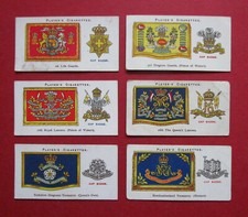 PLAYERS  SIX 1924 CIGARETTE CARDS  DRUM BANNERS & CAP BADGES   1-6-16-19-31-34
