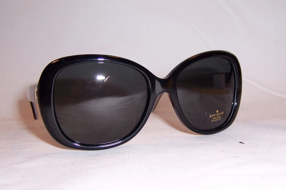 Kate Spade KS Judyann Sunglasses 09ht Black Ivory 100 Authentic