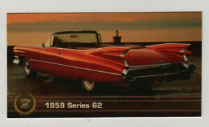 1959 Series 62 carte de collection Cadillac voiture & conducteur