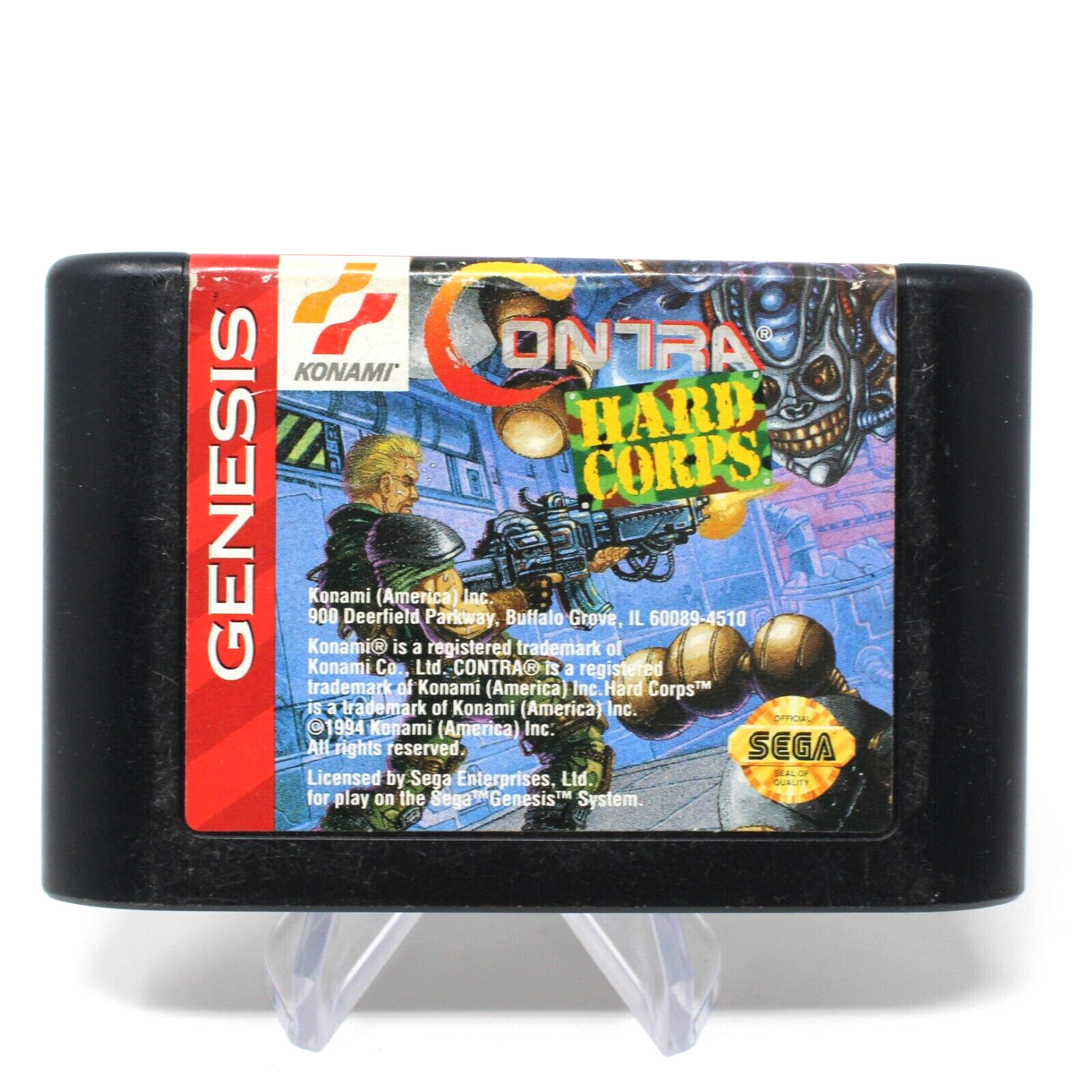 Contra: Hard Corps (Sega Genesis, 1994) Cartridge Only Authentic Tested & Works!