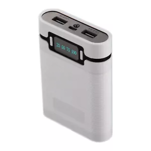 Dual USB Ports 5V/2.5A 2000-12000mAh Power Bank DIY Case Set For 4*18650 Battery - Photo 1 sur 32