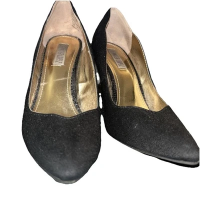 Jennifer Lopez Mujer Zapatos Negro Gamuza Con Tacones Con Picos Talla 8 Mediano Foto 1 de 4