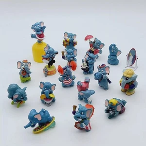 Lot 17 Mini Figures Elephant Ferrero Kinder minifigures VINTAGE 90s genuine - Imagen 1 de 7