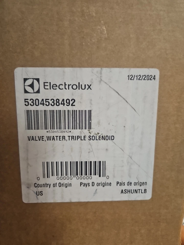Nueva válvula de agua para refrigerador Frigidaire/Electrolux OEM 5304538492 Frigidaire Foto 1 de 1