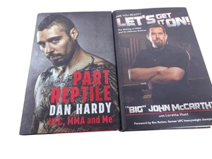 2 x MMA UFC Hardback Books Part Reptile Dan Hardy &  "Big" John McCarthy  - Picture 1 of 9