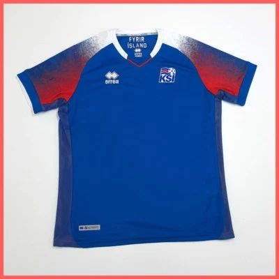ERREA' SPORT maglia calcio NAZIONALE ISLANDA HOME SMKI6C04410IN col.AZZURRO 2018 - Immagine 1 di 3
