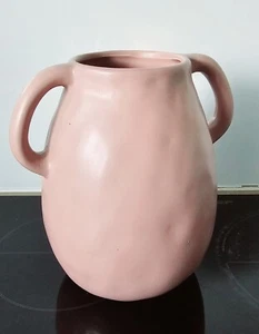 Ceramic Soft Pink Country Chic Pink Rose Flowers Vase - Picture 1 of 5