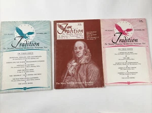 Tradition Monthly Magazine of America's Picturesque Past Ben Franklin Old Abe - Picture 1 of 12