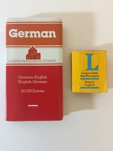 Lot of 2 Learn German Language Books German-English Dictionary Mini pocket guide - Picture 1 of 3