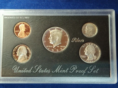 1995 United States Silver Proof Set- OGP- Gorgeous & SILVER! Nice Set! FREE SHIP Cover