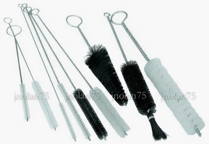 9x Piece Pc Round NYLON BRUSH SET Tube Pipe Cylinder Bottle Cleaning Kitchen - Picture 1 of 1