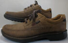 Ecco Mens Brown Leather Light Shock Point Lace Up Casual Shoes Eu 47 Us 13