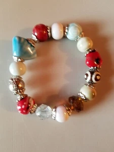  Perlenarmband Damen, Mehrfarbig. Glasperlen. Neu. - Bild 1 von 2