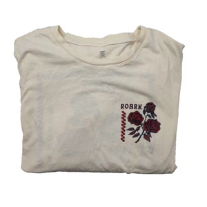 Roark Shirt Mens Extra Large White Crewneck Long Sleeve Rose Revival Outdoor - Picture 1 of 10