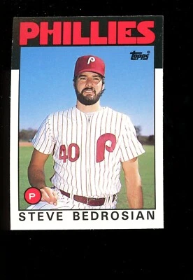 1986 Topps Traded #7T Steve Bedrosian Philadelphia Phillies QTY - Imagem 1 de 2