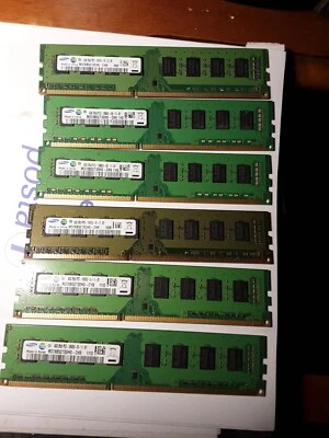 Samsung RAM 8GB(2x4GB) PC3-10600 DDR3 1333MHz M378B5273CHO-DHO 240PIN DIMM - Immagine 1 di 4
