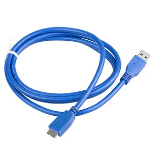 USB 3.0 A to Micro B Male Cable for Portable Hard Drive Mobile SSD Galaxy Note 4 - Picture 1 of 6
