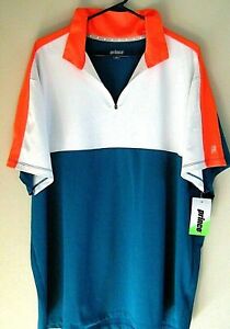 Mens 2XL NWT Prince Tennis Polo Shirt UPF 30+ Sun Protection (26x31)