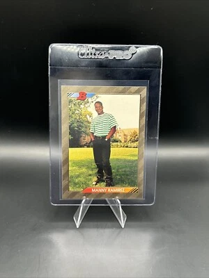 Bowman Manny Ramírez #676 Cleveland Indians 1992 Foto 1 de 2