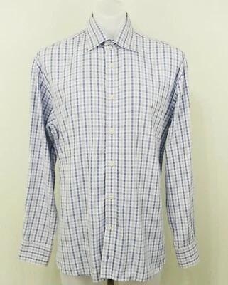 Camisa TOMMY HILFIGER Hombre, Talla XL, Azul/Blanco, 100% Algodón Foto 1 de 4