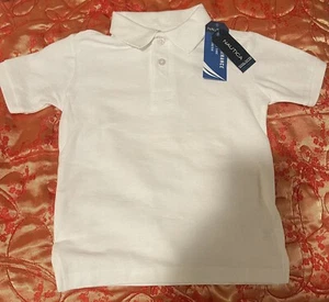 White nautica polo school uniform shirt brand new - Picture 1 of 2