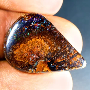 23.28 ct  Fancy Cabochon (26 x 18 mm) Multi Australian Koroit Boulder Opal - Picture 1 of 2