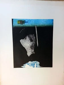KYU-BAIK HWANG, K B - Original Mezzotint "SKY" c. 1970 - Picture 1 of 12