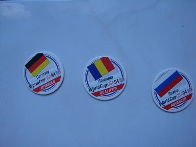 (3ct) Cap Pogs *** ALEMANIA/RUMANÍA/RUSIA *** Copa Mundial EE. UU. '94 ¡Exclusivos!!! Foto 1 de 4