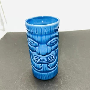 Blue Malibu Rum Ceramic Tiki Mug 5.5" - Picture 1 of 7