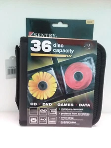36 CD DVD Storage Case Holder Wallet Album Blu-ray Video Game Disc Organizer - Picture 1 of 2