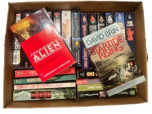 Lot Of 24 Science Fiction Paperback Books Various Authors Ace Del Rey Tor Baen